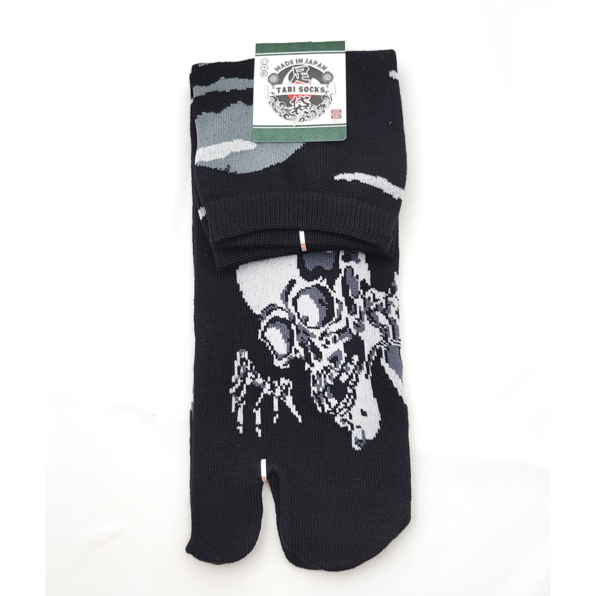 Chaussettes Japonaises Tabi - Motif Gasha Dokuro - Taille 40-45-par lot de 6 paires