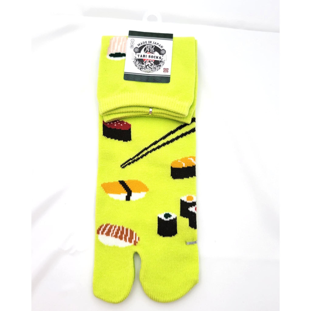 Chaussettes Japonaises Tabi - Motif Sushi coloré - Taille 40-45-par lot de 6 paires