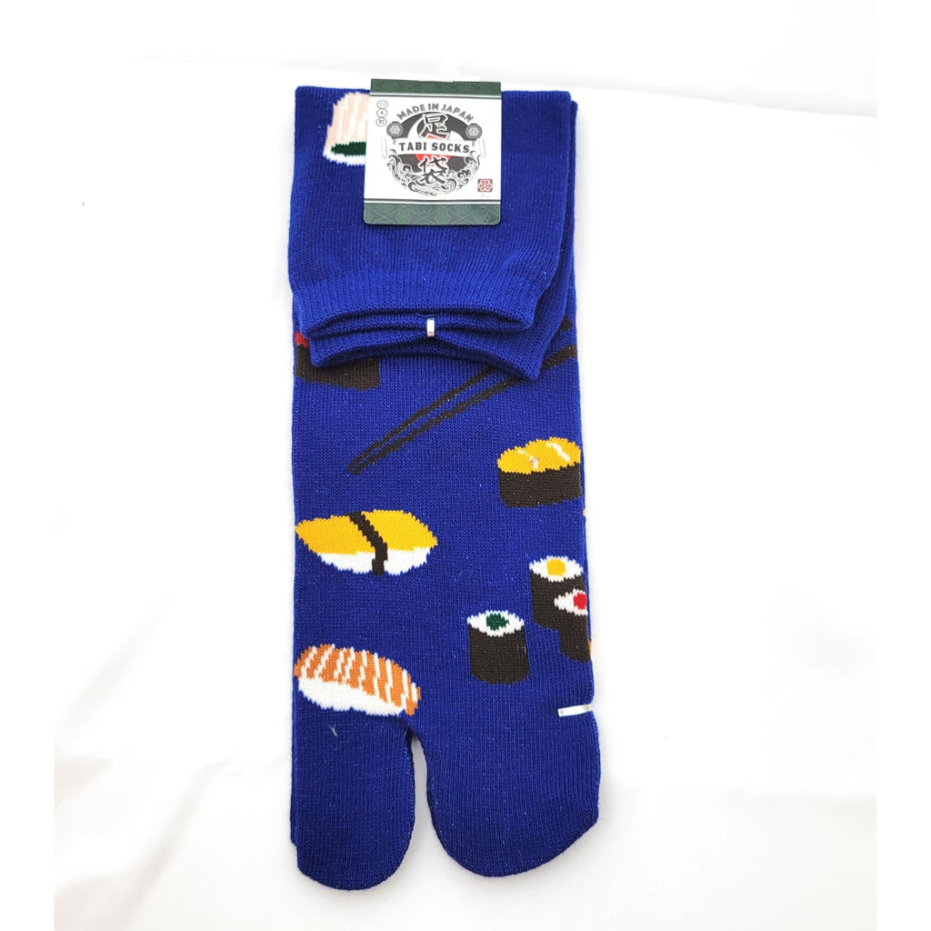 Chaussettes Japonaises Tabi - Motif Sushi coloré - Taille 40-45-par lot de 6 paires