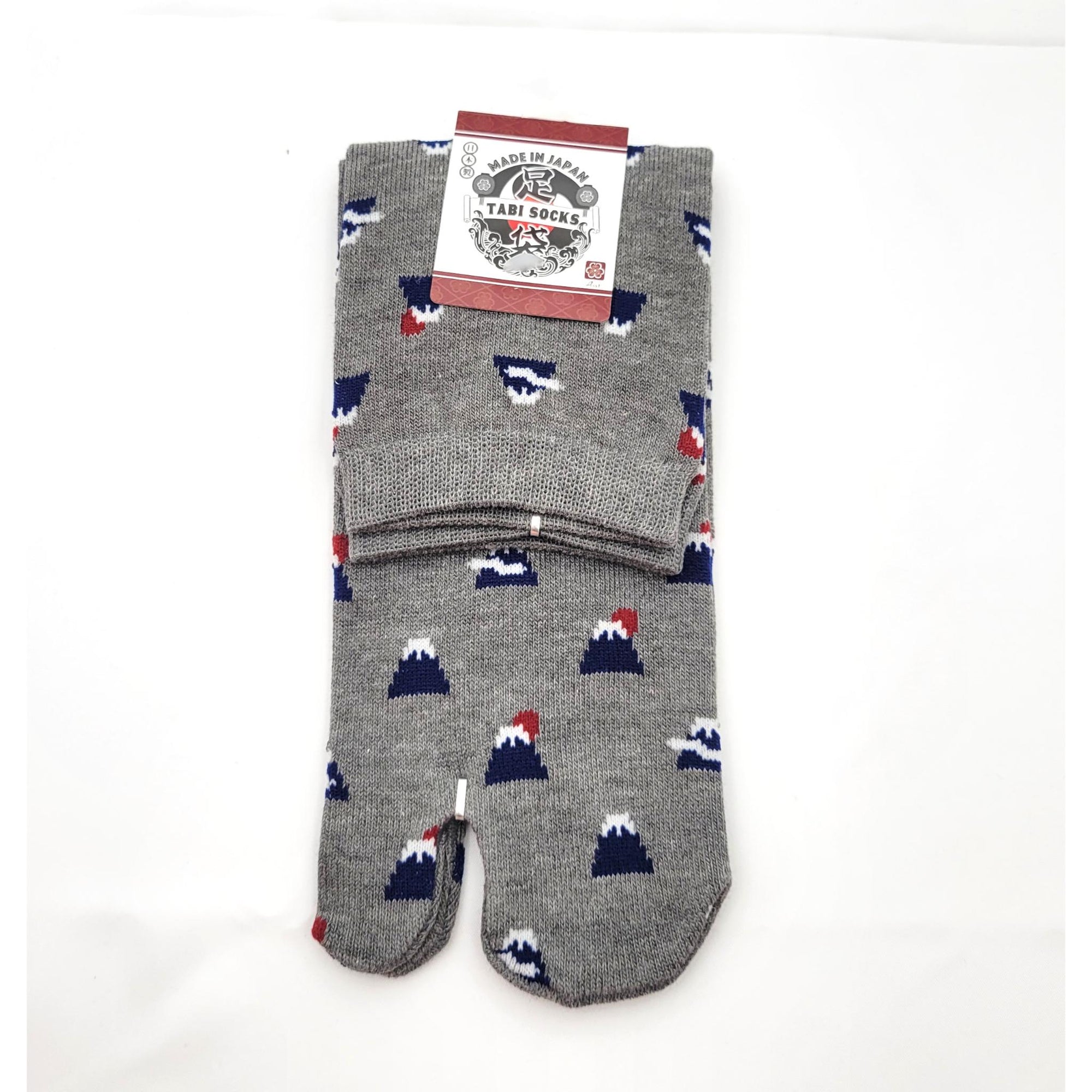 Chaussettes Japonaises Tabi - Motif Mini Fuji Taille Eu34-40 - par lot de 6 paires