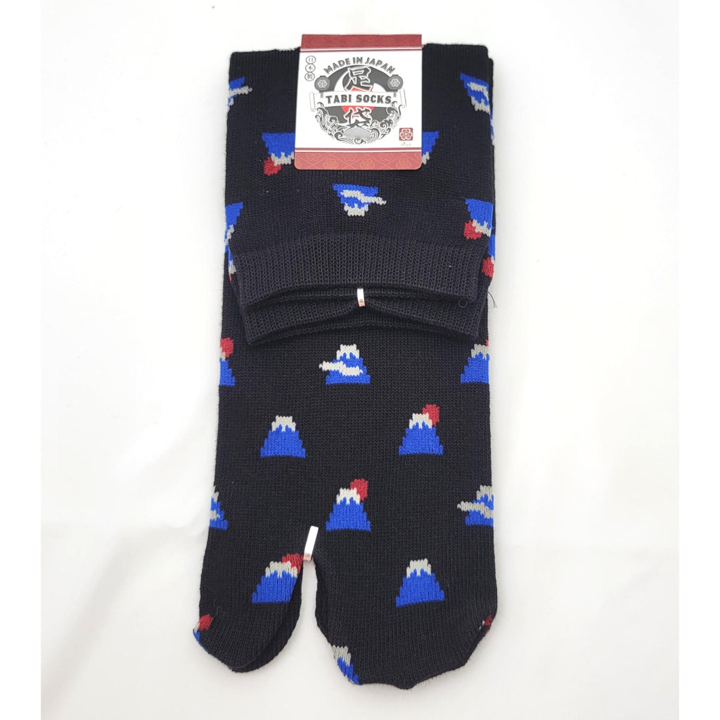 Chaussettes Japonaises Tabi - Motif Mini Fuji Taille Eu34-40 - par lot de 6 paires