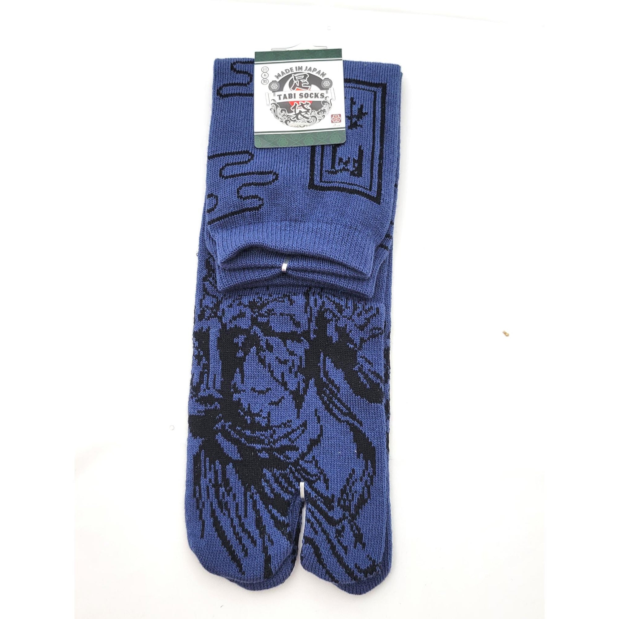 Chaussettes Japonaises Tabi - Motif les Niō (divinités gardiennes du bouddhisme)- Taille Eu40-45 - par lot de 6 paires