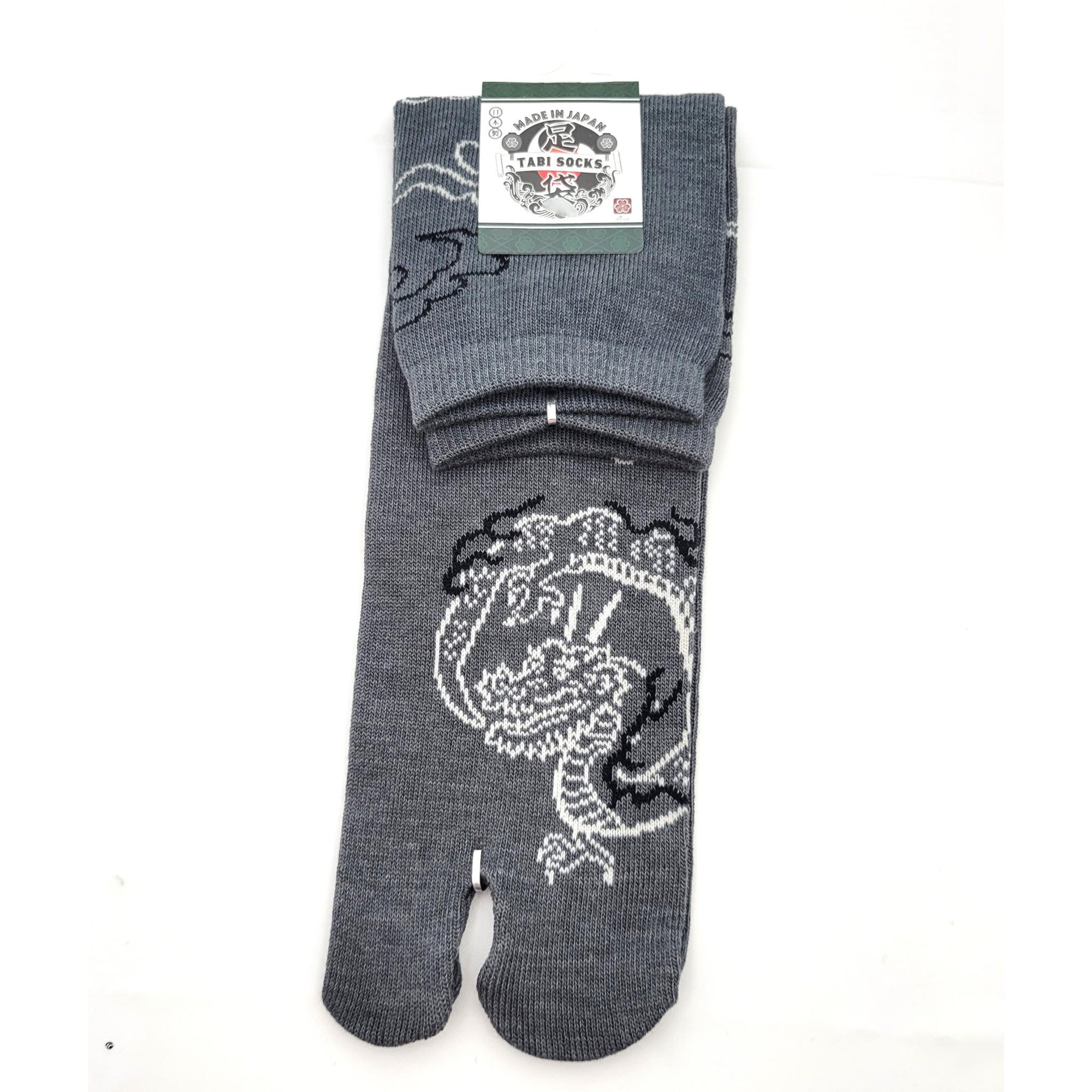 Chaussettes Japonaises Tabi - Motif Dragon coloré -Taille 40-45 -par lot de 6 paires