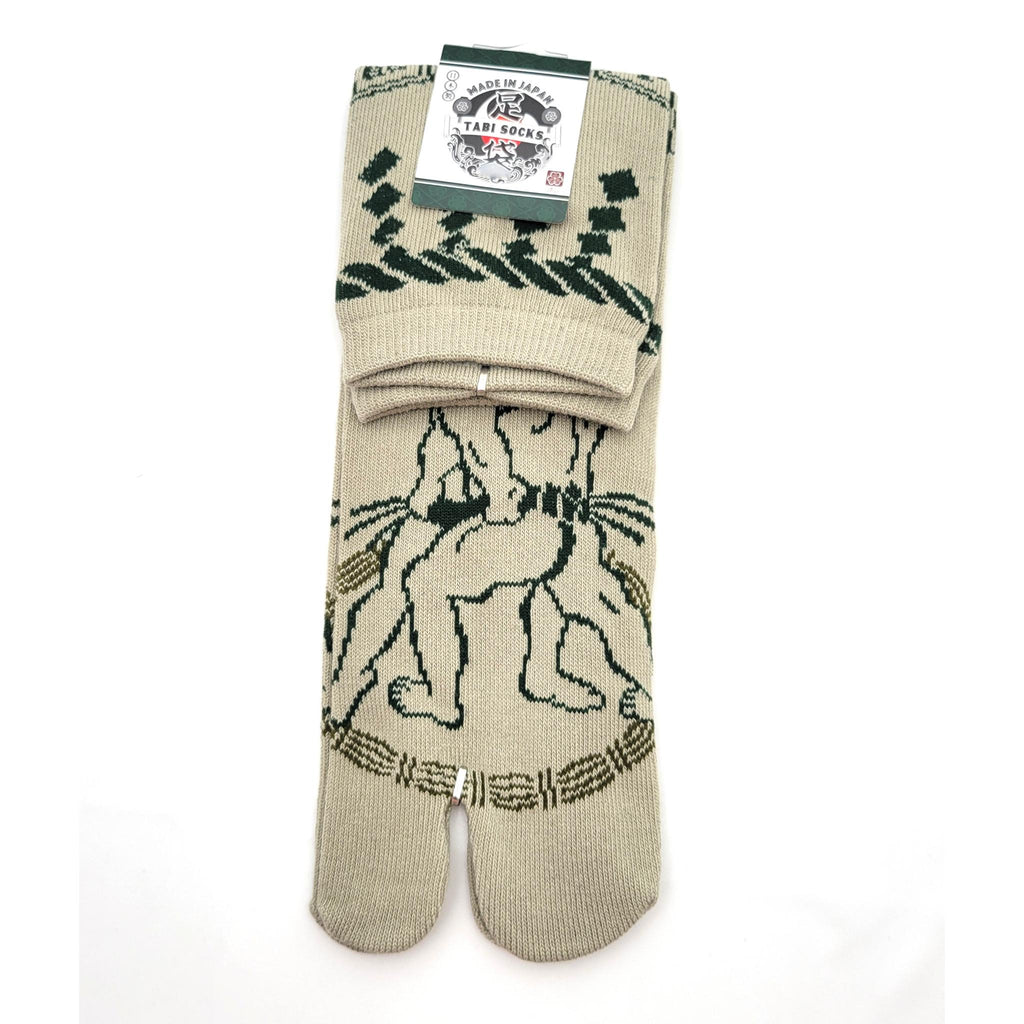 Chaussettes Japonaises Tabi - Motif Duel de Sumo - Taille 40-45 -par lot de 6 paires