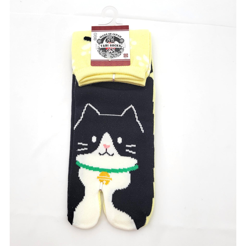 Chaussettes Japonaises Tabi - Motif Neko Chat  Taille Eu34-40 - par lot de 6 paires