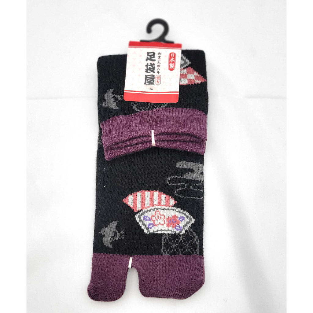 Chaussettes Japonaises Tabi - Motif Sensu Eventail - Taille Eu34-40 - par lot de 6 paires