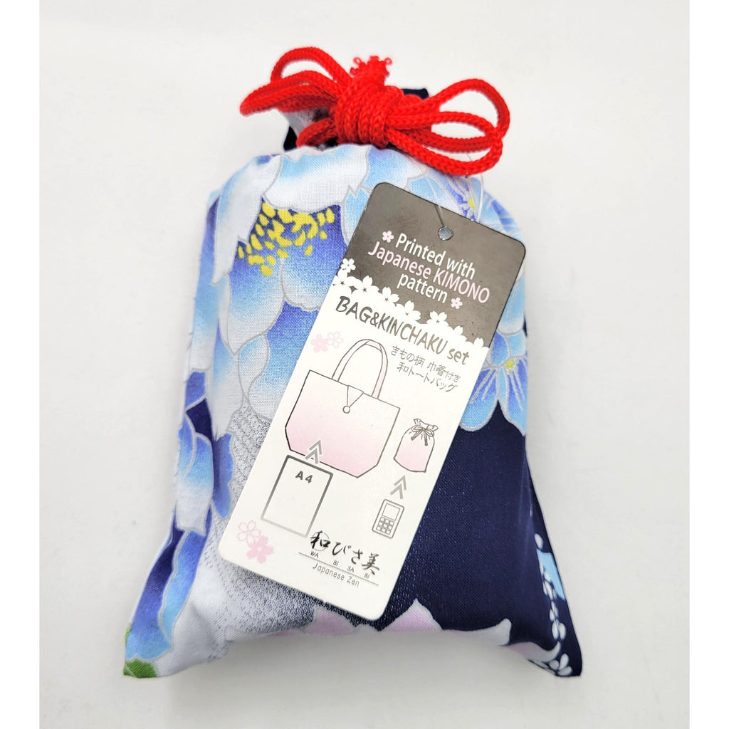 ECO TOTE BAG KIMONO KINCHAKU LOT de 3
