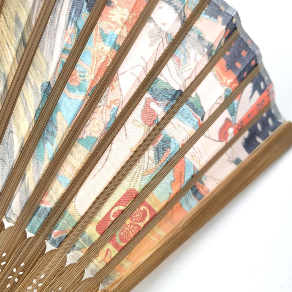 Collection Eventail AOI - Motif UKIYOE Japonais  Kuniyoshi Chat　Lot de 5