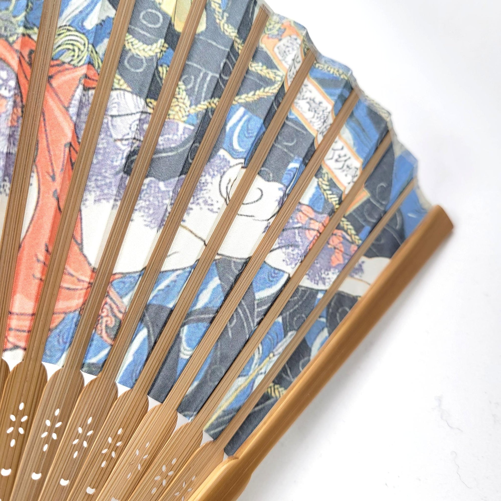 Collection Eventail AOI - Motif UKIYOE Japonais Kuniyoshi Heroes et Skelton Lot de 5