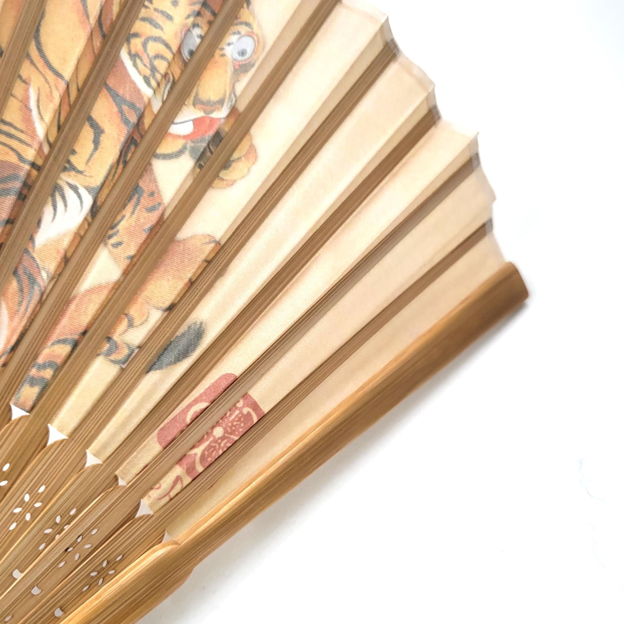 Collection Eventail AOI - Motif UKIYOE Japonais  Jakuchu Tigre Lot de 5