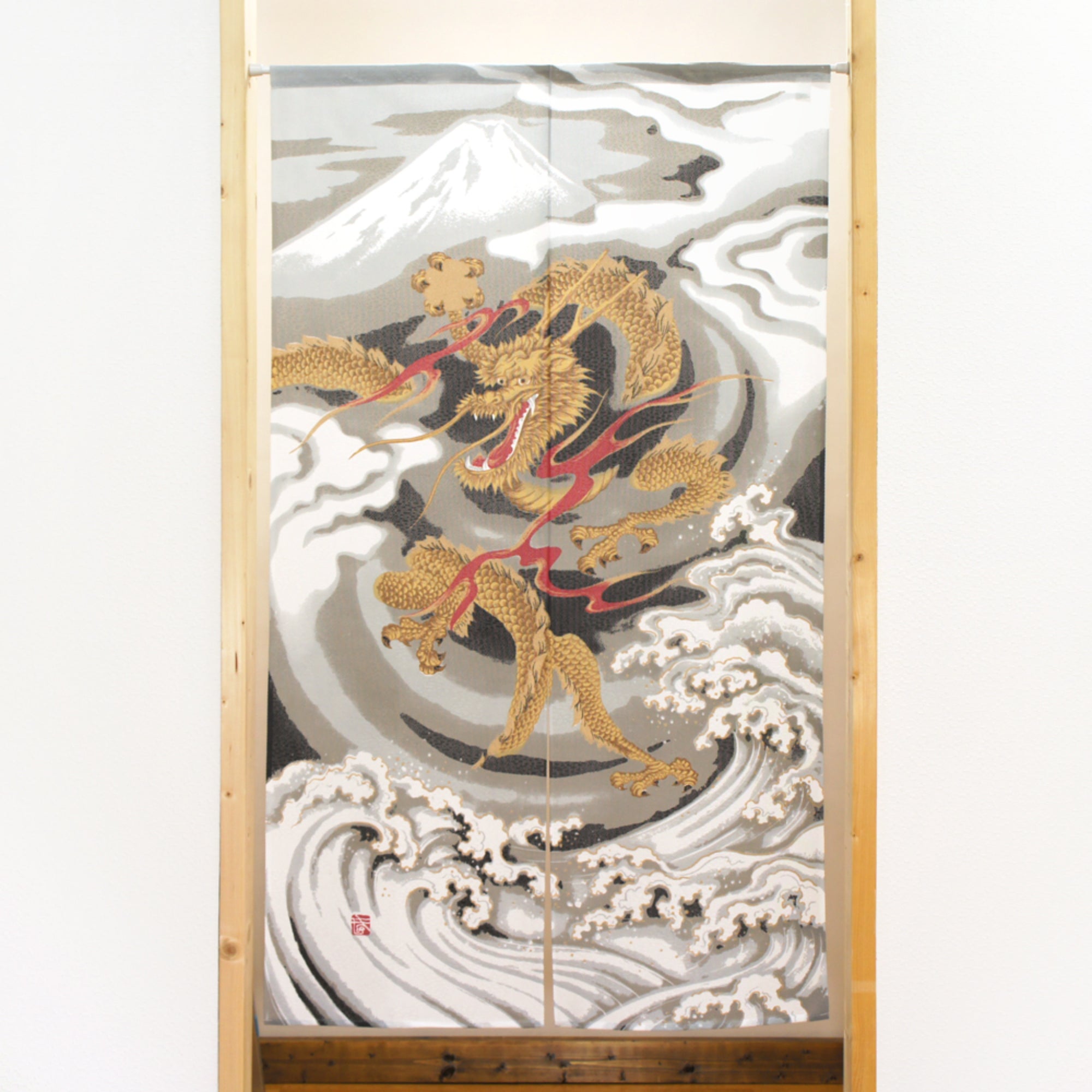 Japanese Noren Curtain - Five-Clawed Dragon