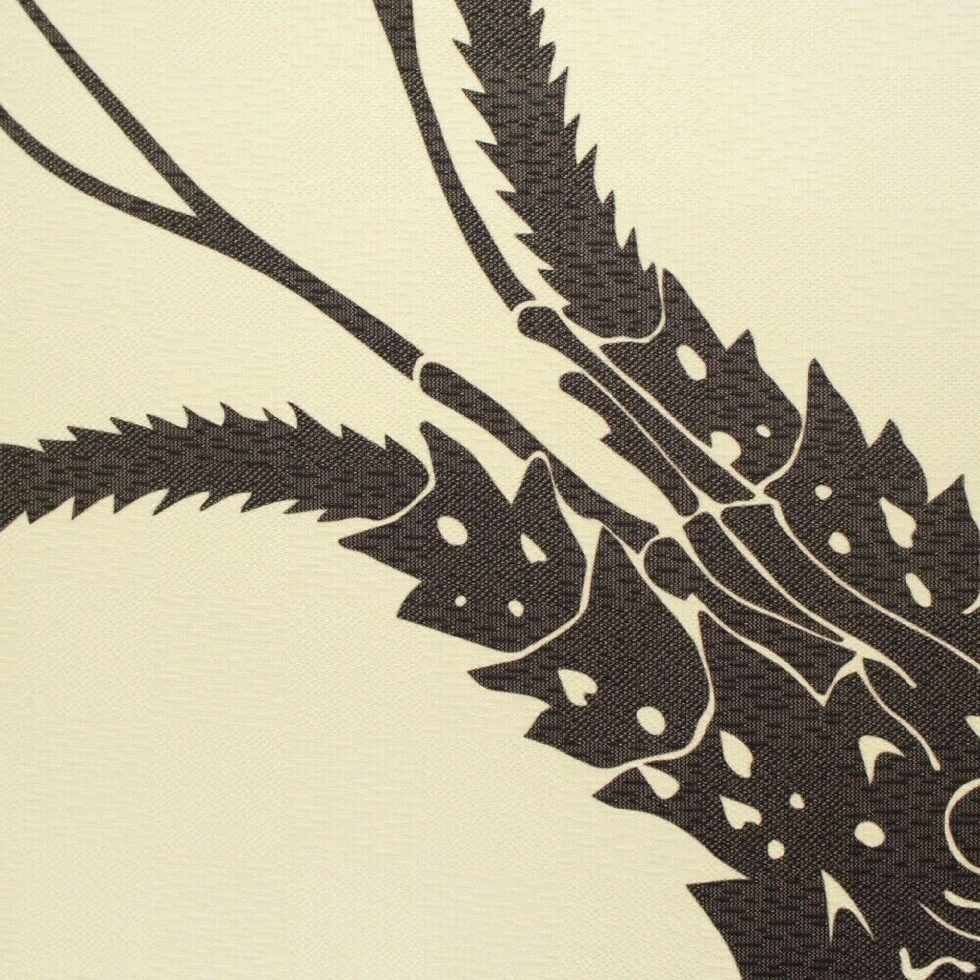 Noren Japanese Door Curtains Lobster Pattern Black