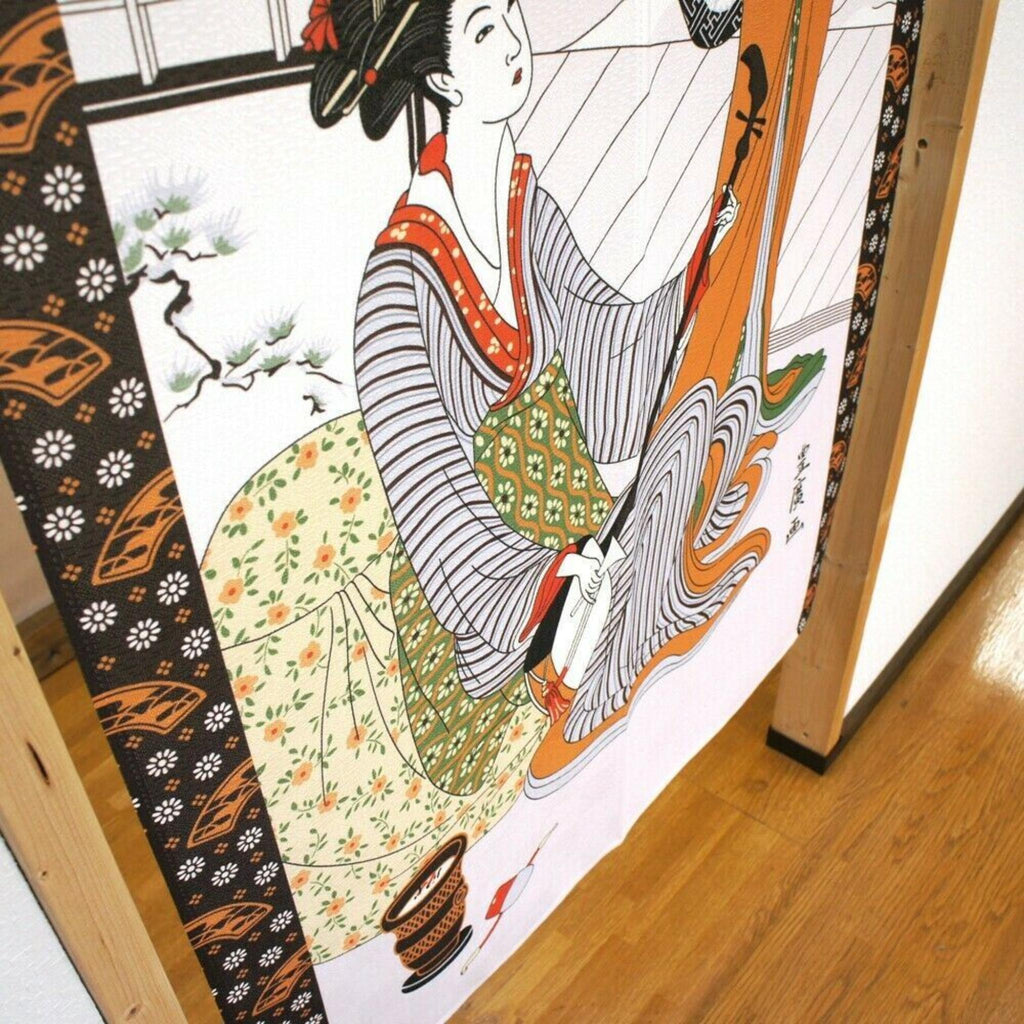 Noren Japanese door curtains SHAMISEN pattern