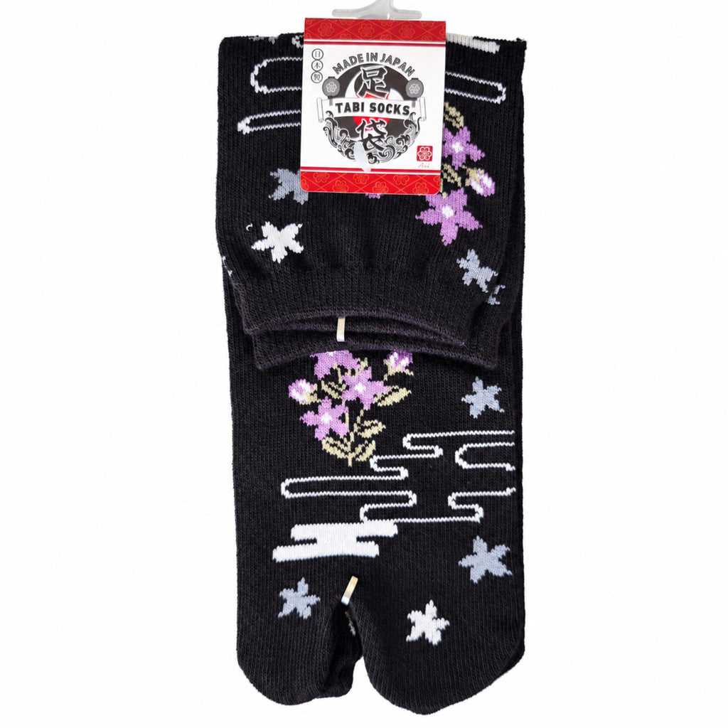Chaussettes Japonaises Tabi - Fleur Etoilee - Taille EU 34-40 - Lot de 6 paires