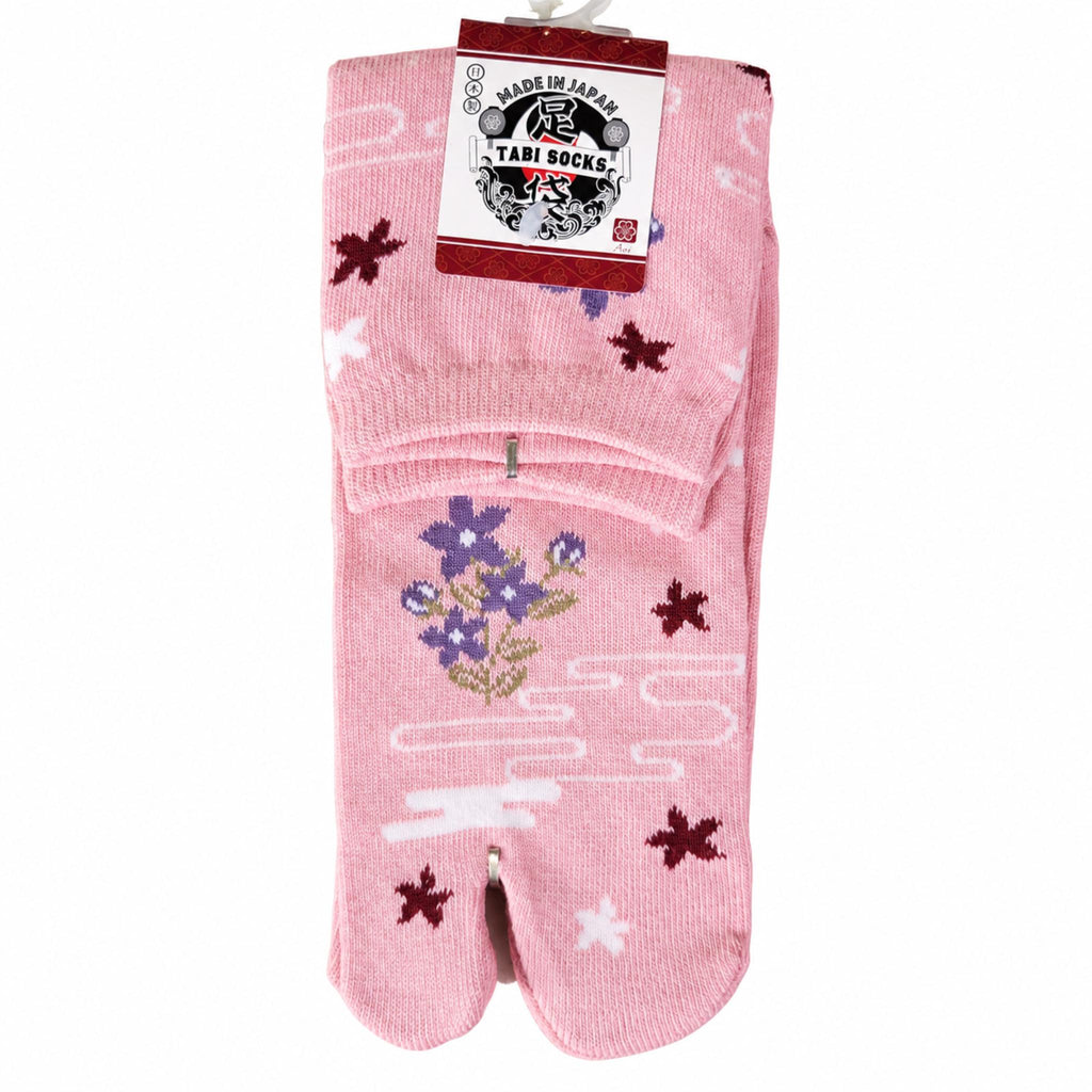 Chaussettes Japonaises Tabi - Fleur Etoilee - Taille EU 34-40 - Lot de 6 paires