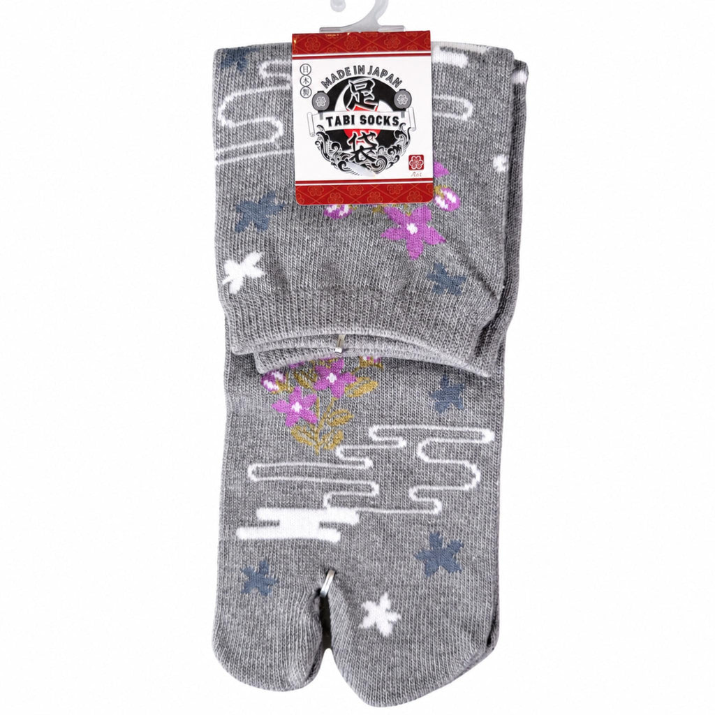 Chaussettes Japonaises Tabi - Fleur Etoilee - Taille EU 34-40 - Lot de 6 paires