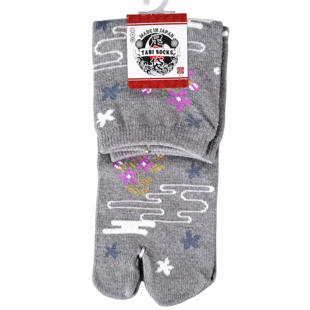 Chaussettes Japonaises Tabi - Fleur Etoilee - Taille EU 34-40 - Lot de 6 paires