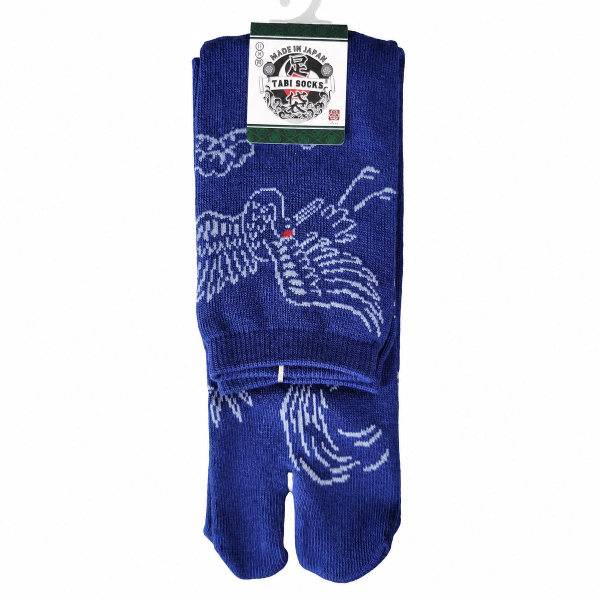 Chaussettes Japonaises Tabi - Grue et Tortue - Taille EU 40 - 45 - Lot de 6 paires