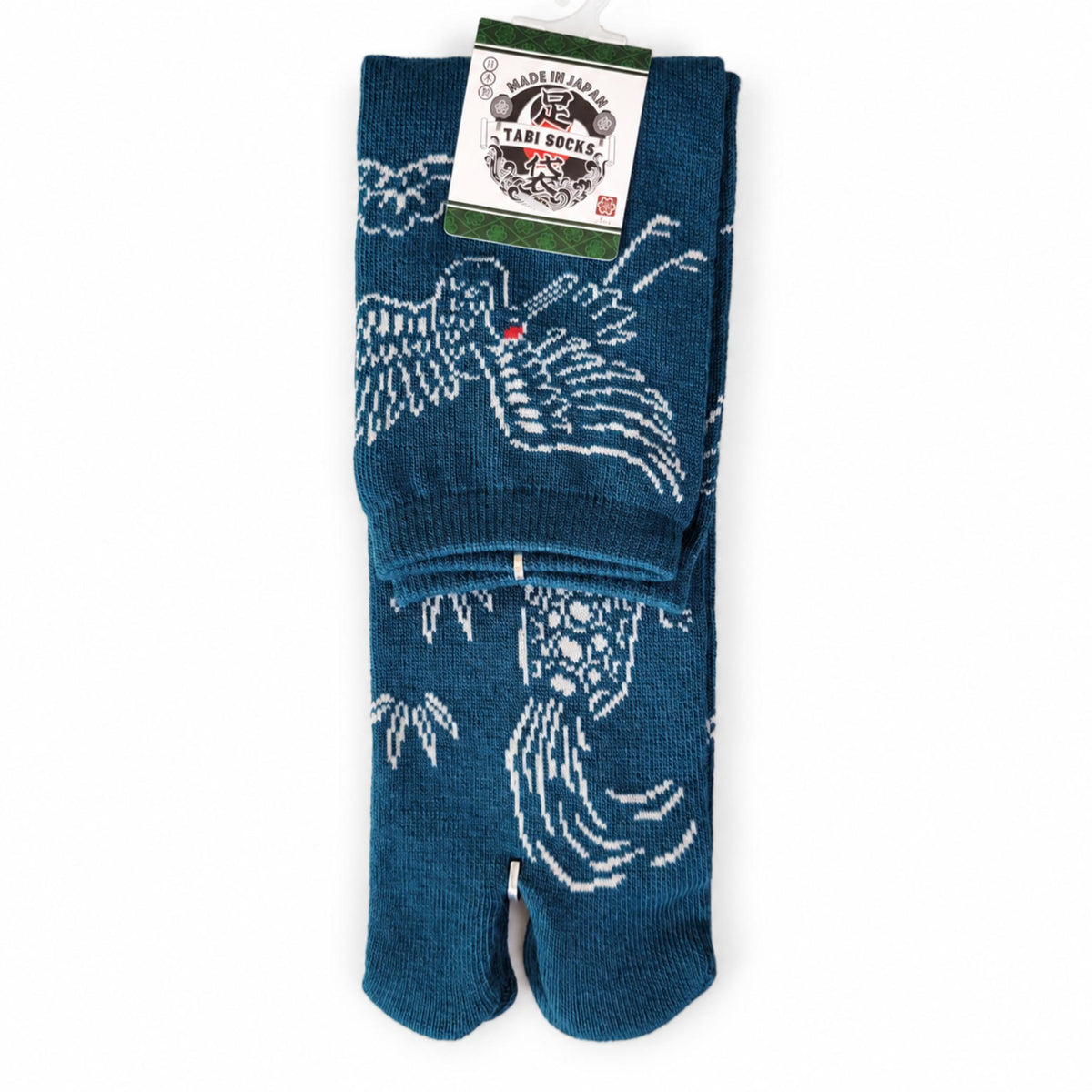 Chaussettes Japonaises Tabi - Grue et Tortue - Taille EU 40 - 45 - Lot de 6 paires