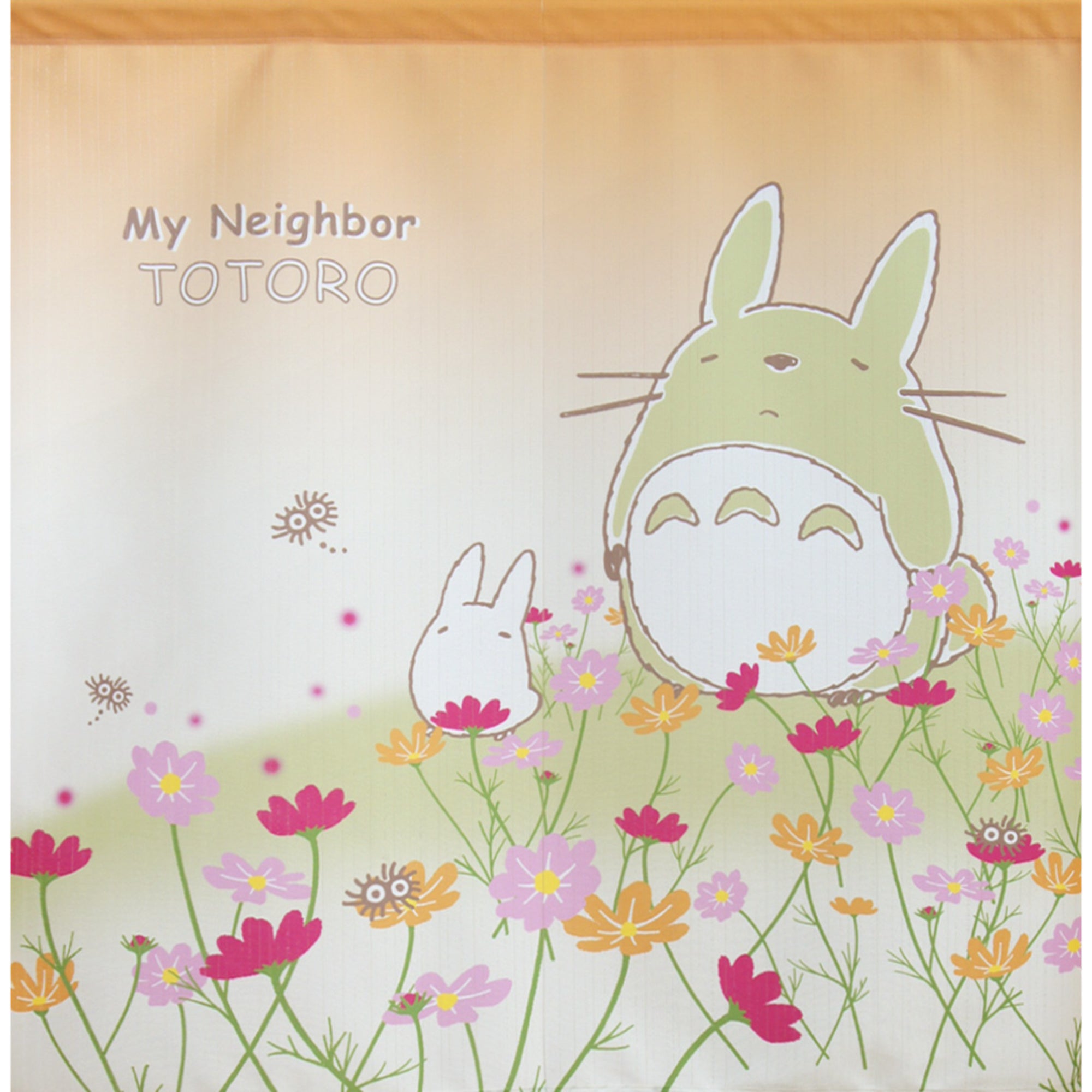 Noren Japanese curtain - Field of daisies