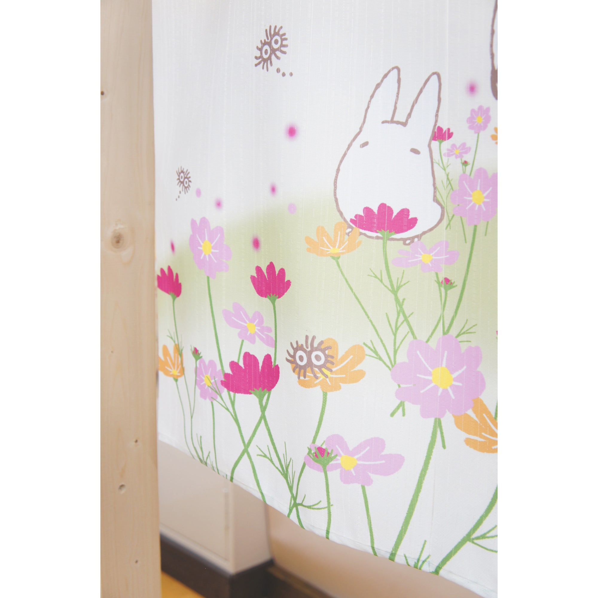 Noren Japanese curtain - Field of daisies