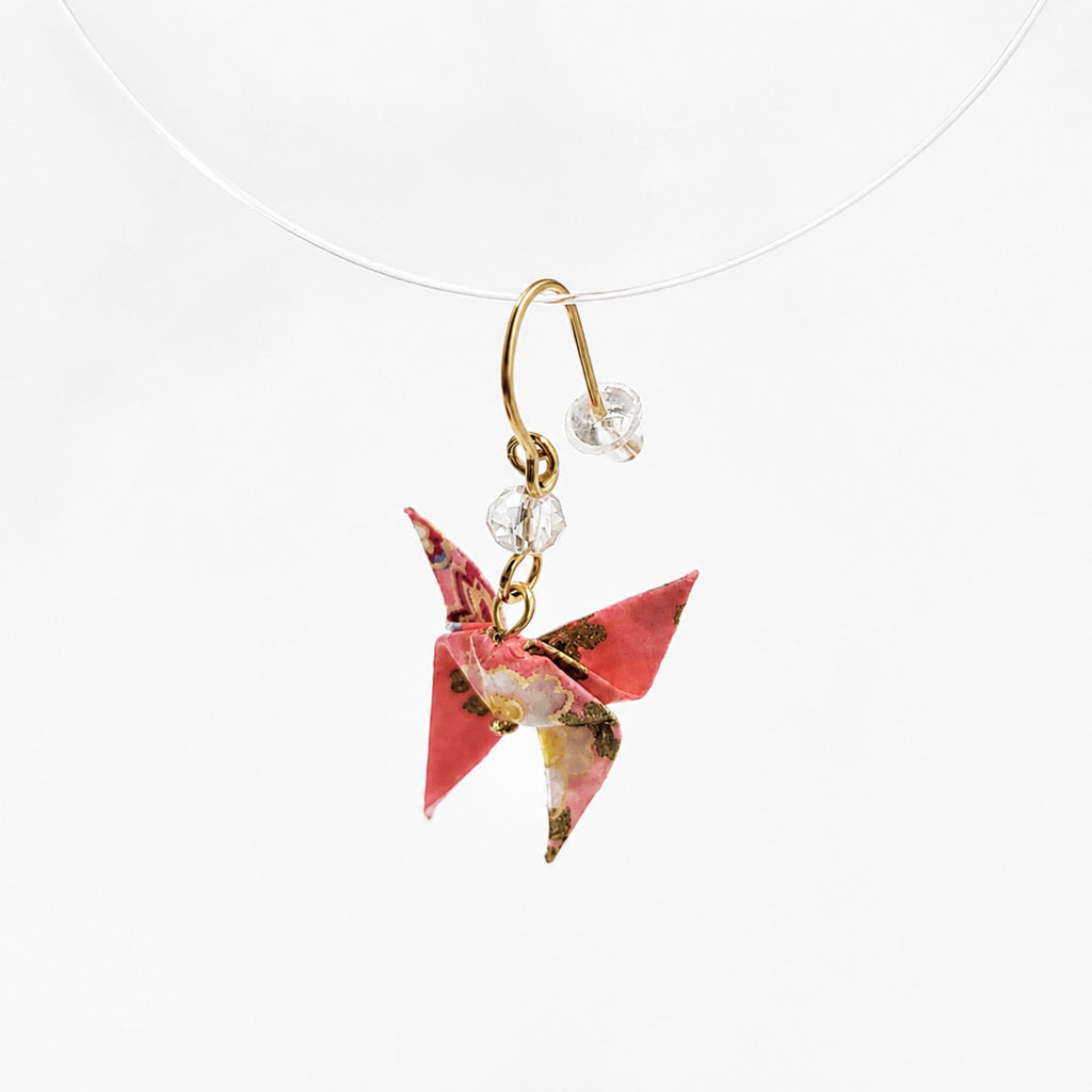Boucle d'oreille japonaise Origami papillons MUK  Lot de 3