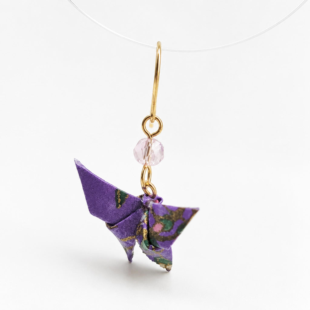 Boucle d'oreille japonaise Origami papillons MUK  Lot de 3