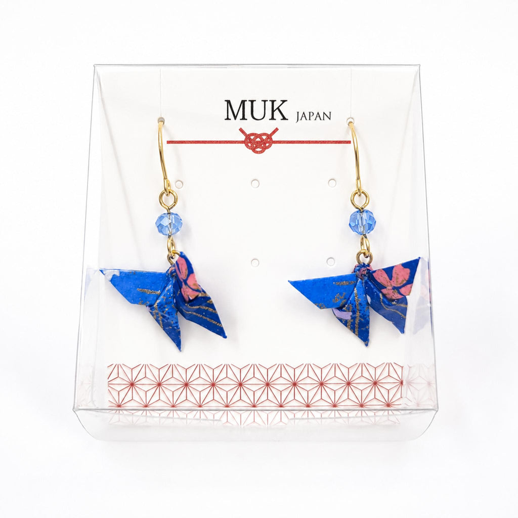 Boucle d'oreille japonaise Origami papillons MUK  Lot de 3