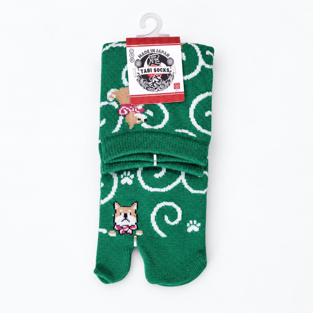 Chaussettes Japonaises Tabi - Karakusa Shiba - Taille EU 34-40 - Lot de 6 paires