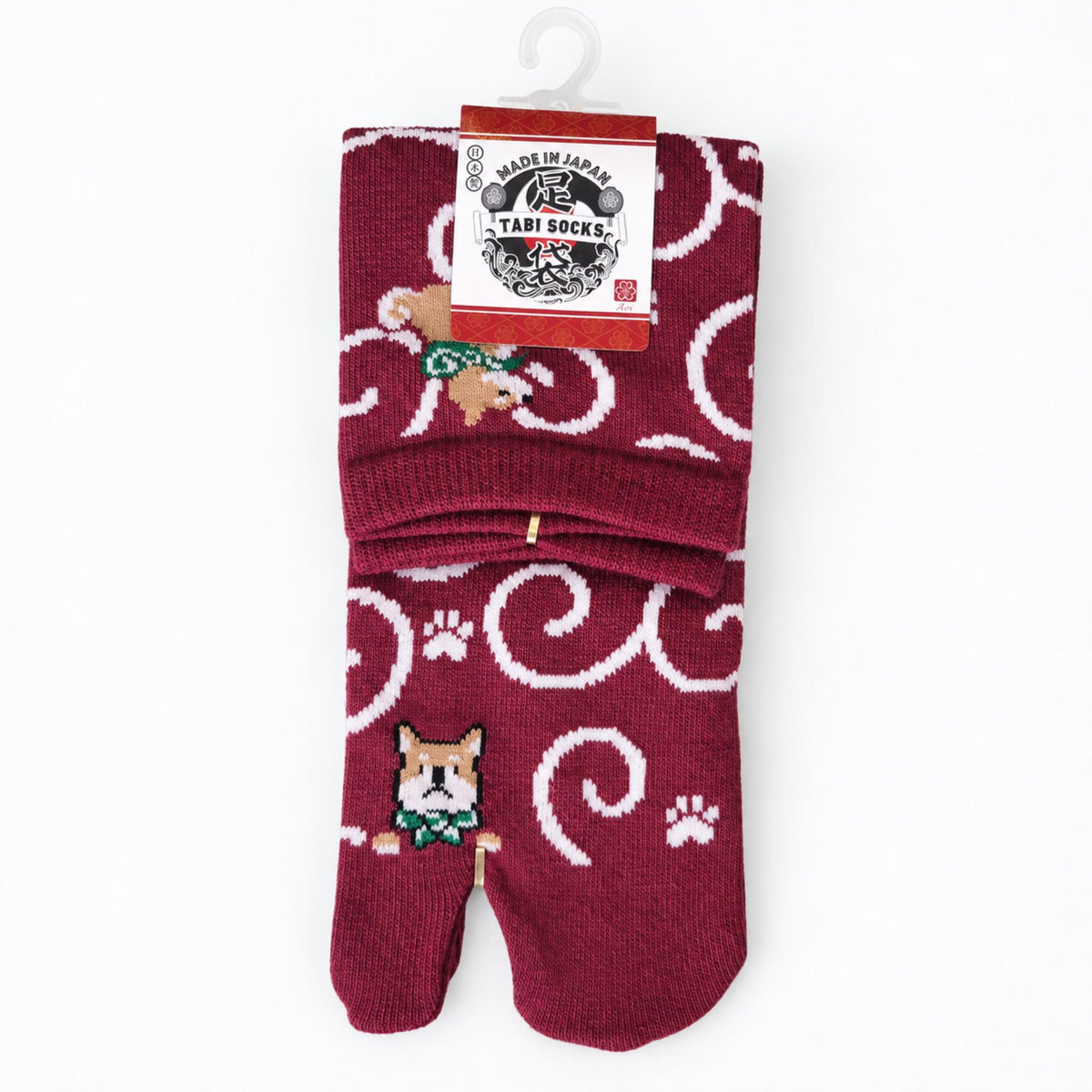 Chaussettes Japonaises Tabi - Karakusa Shiba - Taille EU 34-40 - Lot de 6 paires