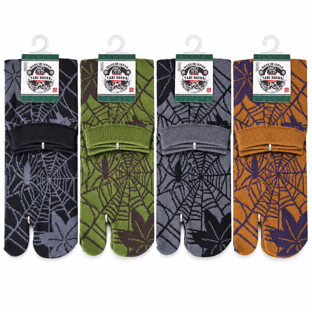 Chaussettes Japonaises Tabi - Toile d'araignée - Taille EU 40-45 - Lot de 6 paires