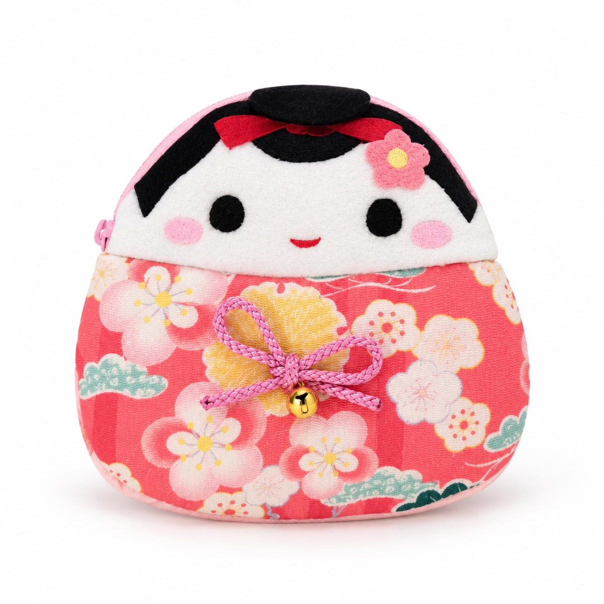 Pochette Chirimen KAWAII ANIMAL japonaise 100% soie motif: Maiko