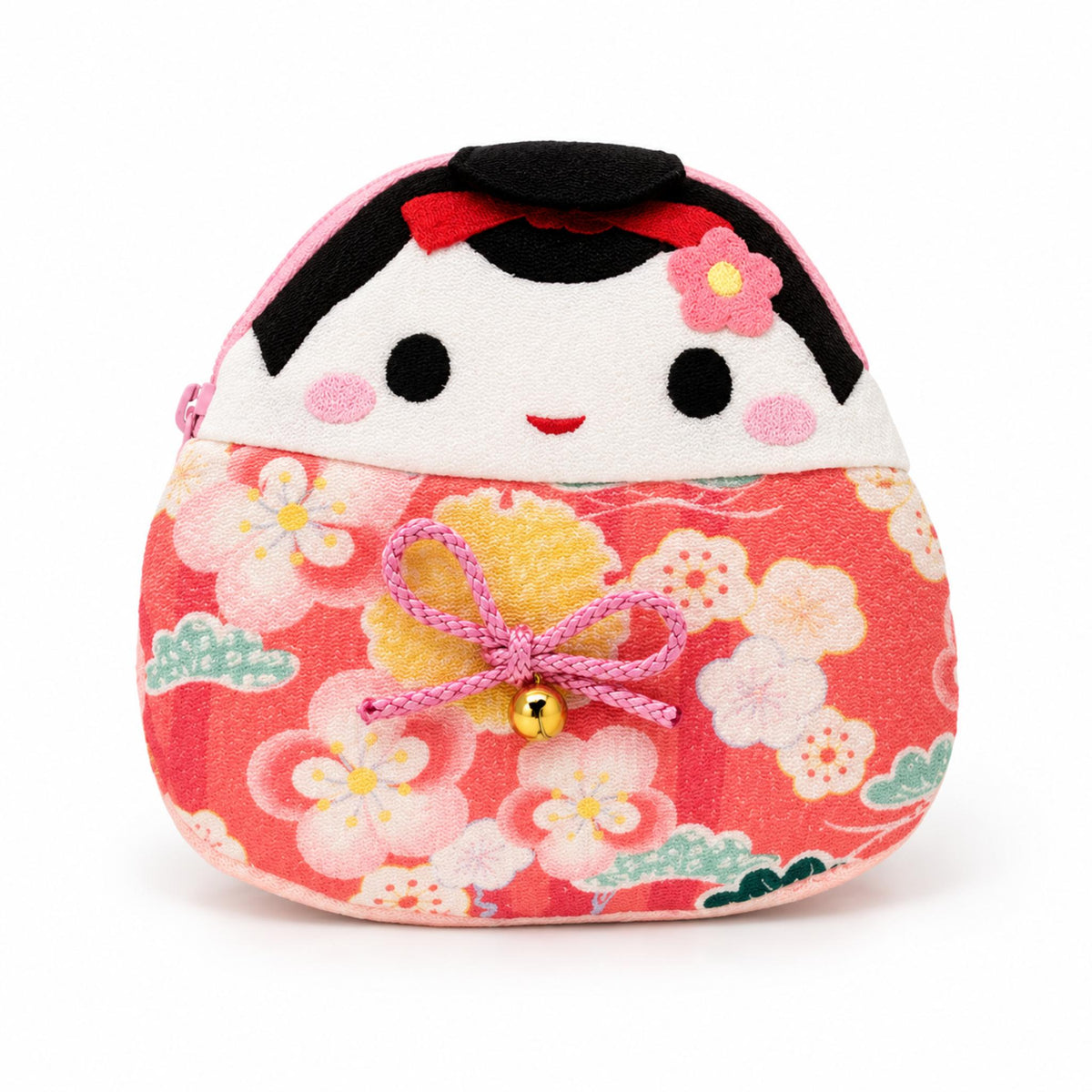 Pochette Chirimen KAWAII ANIMAL japonaise 100% soie motif: Maiko