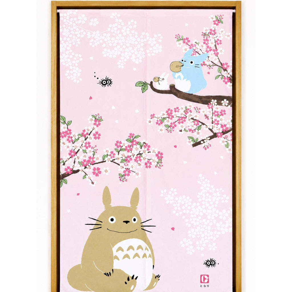 Noren Japanese Door Curtains My Neighbor Totoro Sakura Pattern 