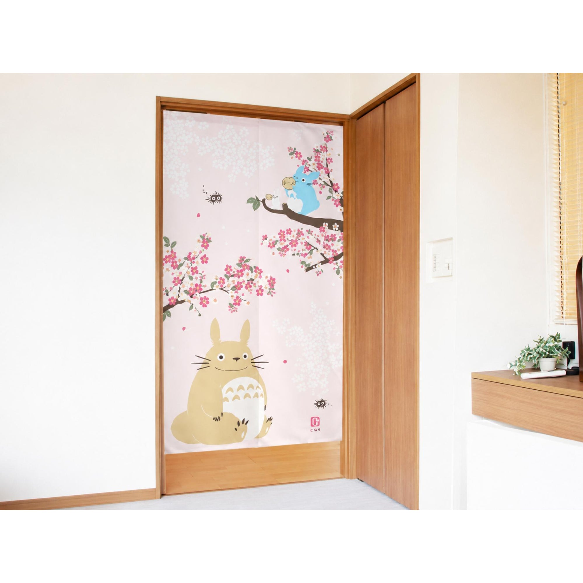 Noren Japanese Door Curtains My Neighbor Totoro Sakura Pattern 