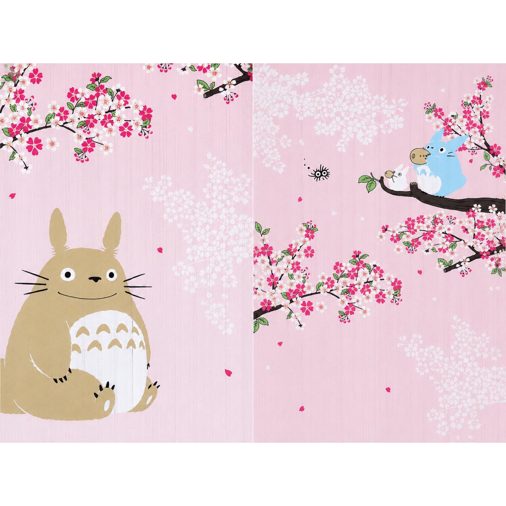 Noren Japanese Door Curtains My Neighbor Totoro Sakura Pattern 