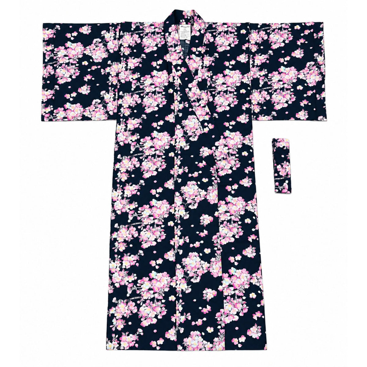 Yukata femme - Kimono japonais coton - Branches de cerisier - Lot de 2