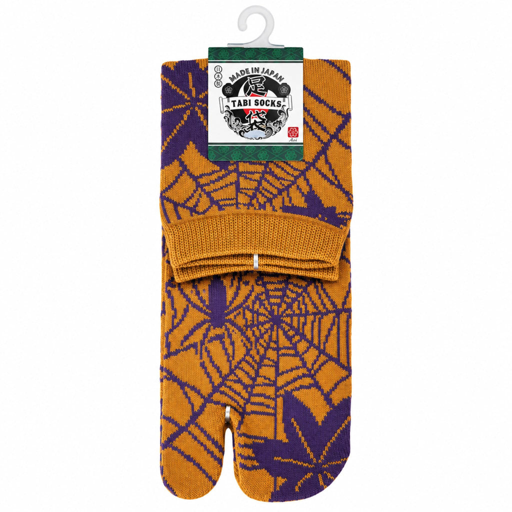 Chaussettes Japonaises Tabi - Toile d'araignée - Taille EU 40-45 - Lot de 6 paires