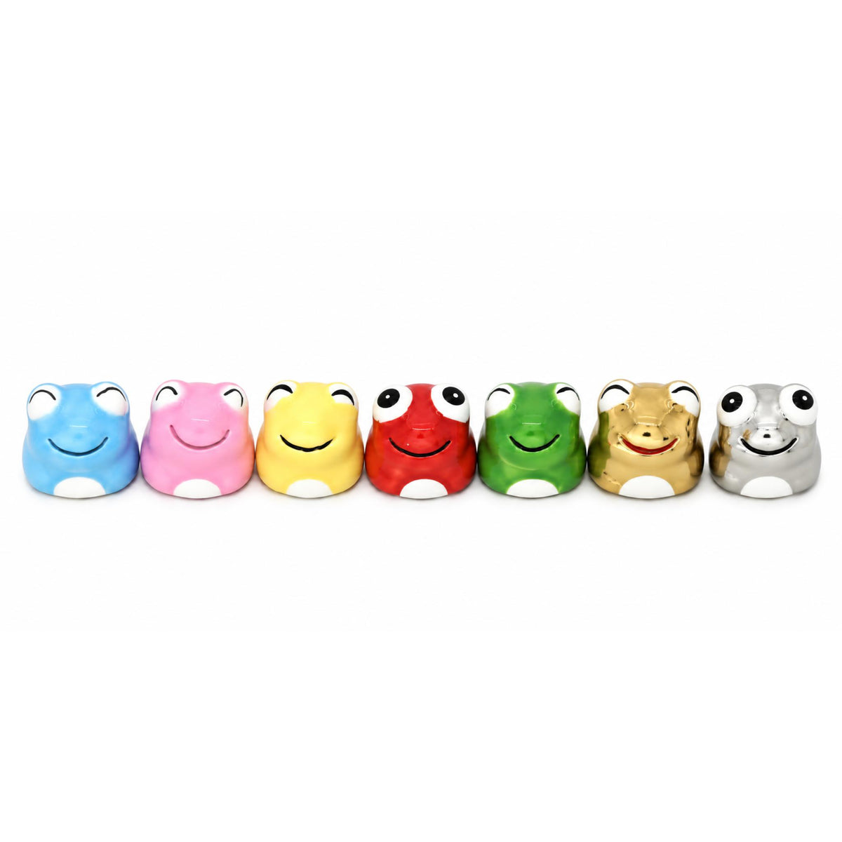 Lot de 70 petits porte-bonheur en céramique – Grenouilles
