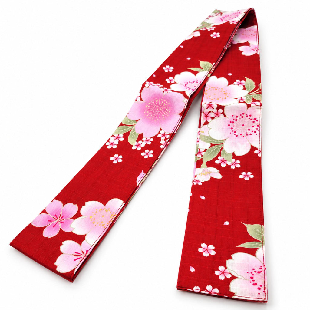 Yukata femme –  Kimono japonais coton – Fleurs de cerisier - Lot de 2
