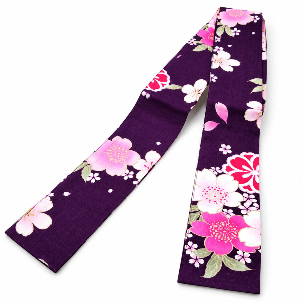 Yukata femme –  Kimono japonais coton – Fleurs de cerisier - Lot de 2