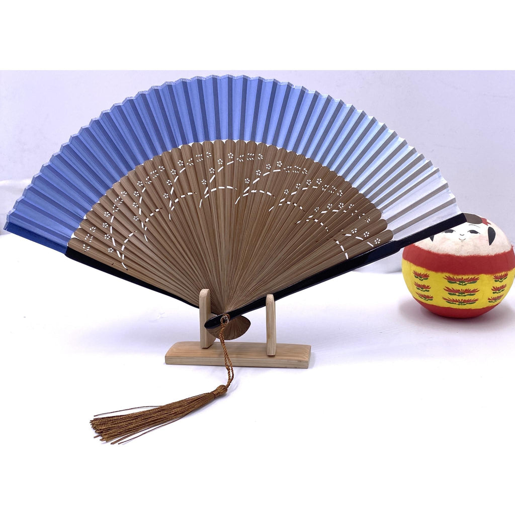 Eventails de luxe avec couleurs dégradé et motifs japonais Lot de 3