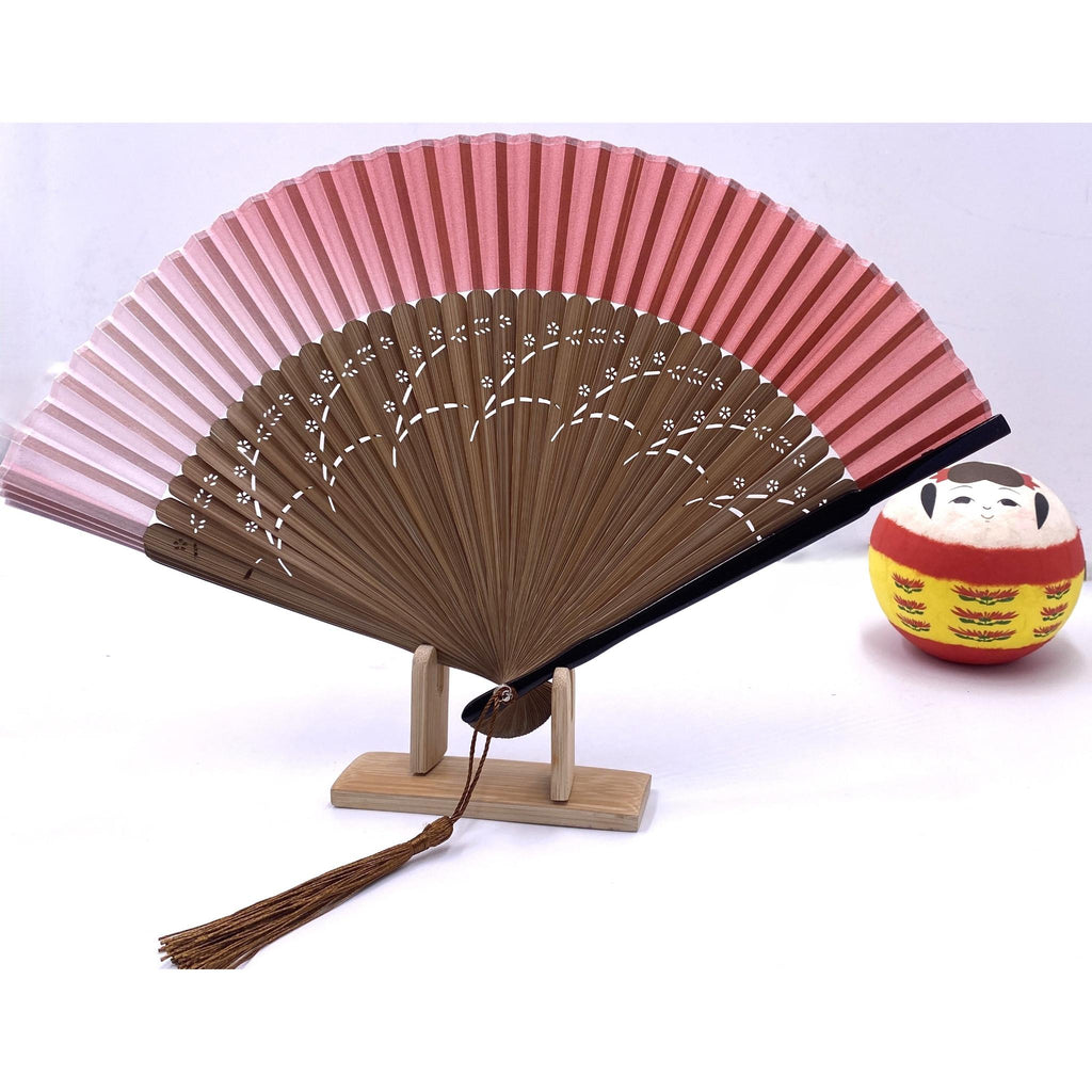 Eventails de luxe avec couleurs dégradé et motifs japonais Lot de 3