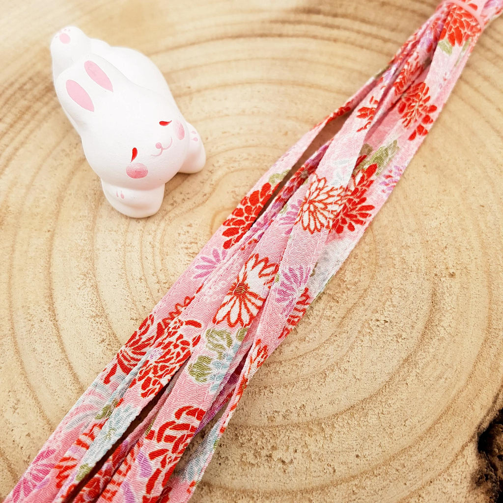 Kimono silk clips in Japanese shibori fabric