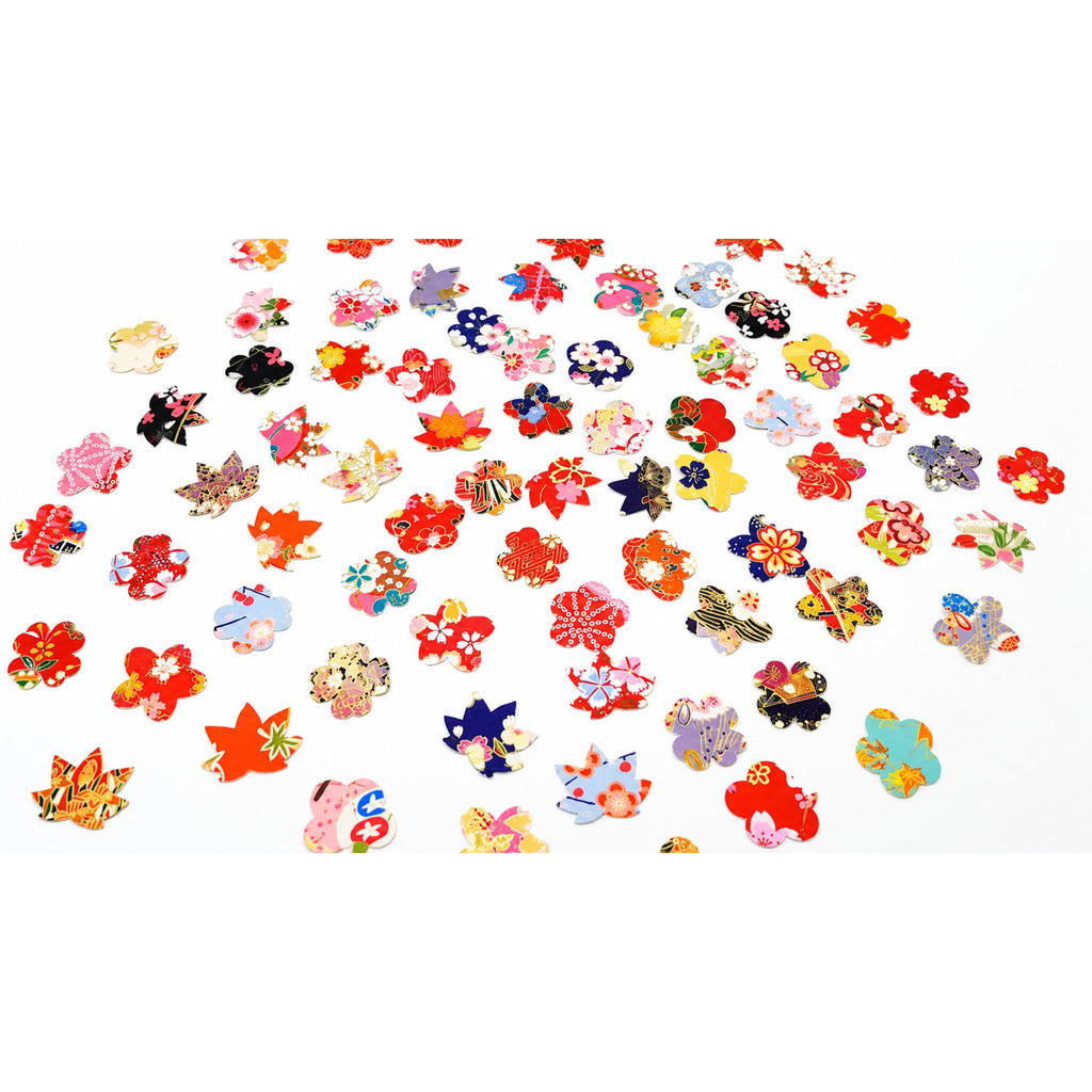 70 autocollants Sakura en papier japonais de Kyoto – Lot de 5