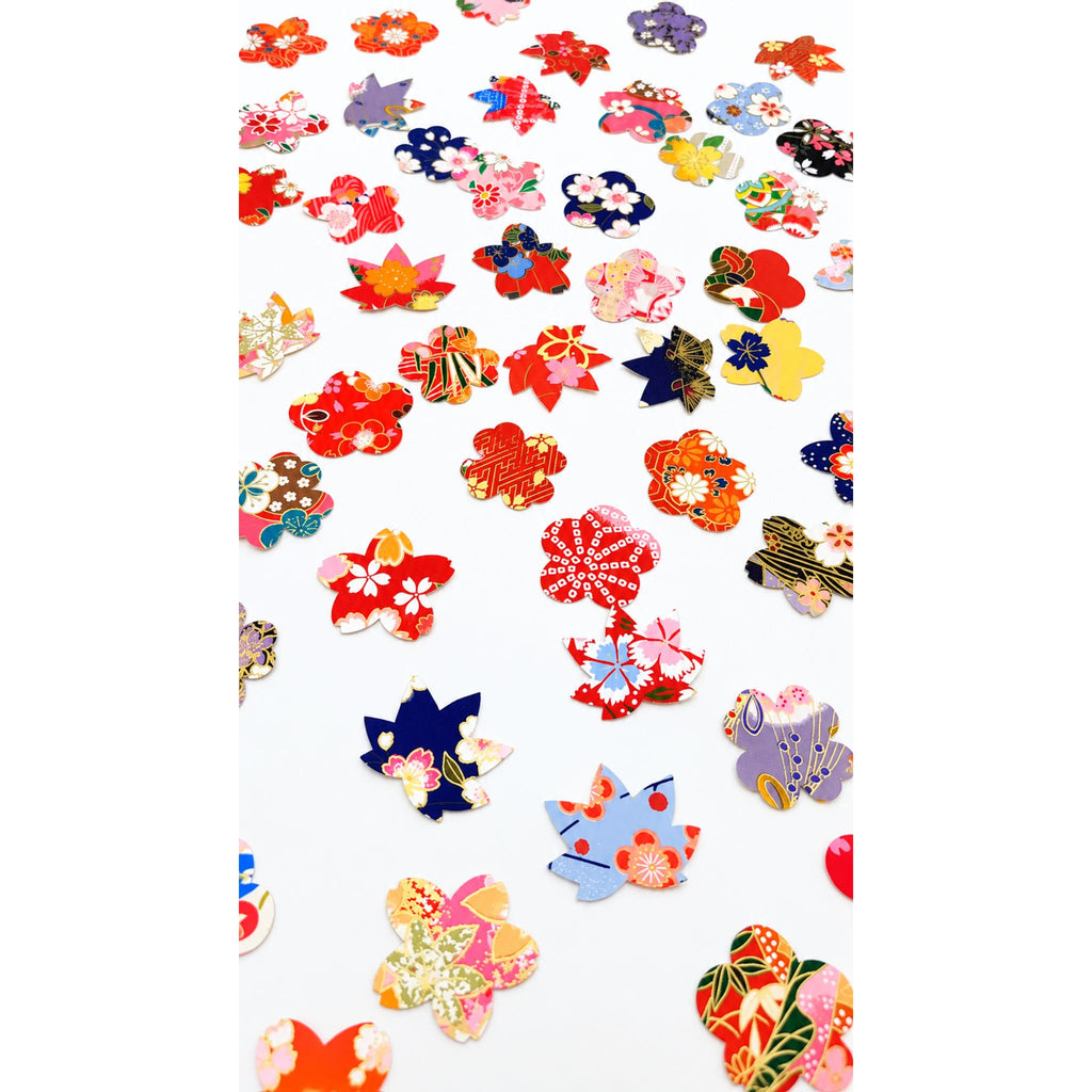 70 autocollants Sakura en papier japonais de Kyoto – Lot de 5