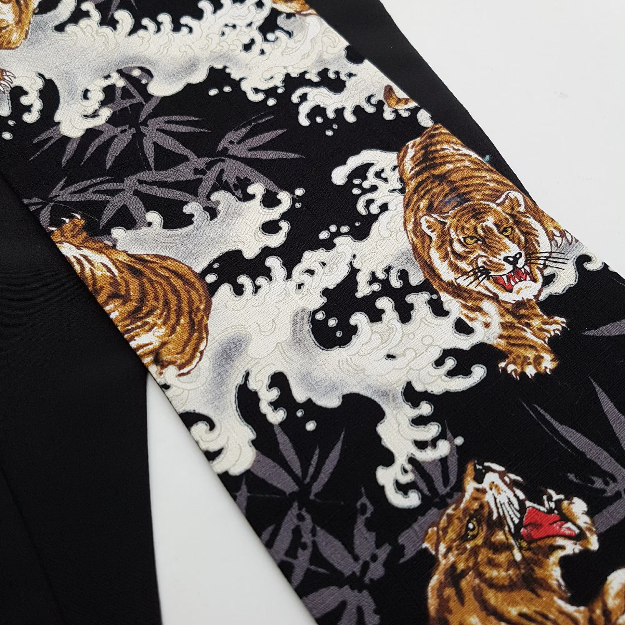 Ceinture réversible Musubi en coton - Tigre et Vague Lot de 3