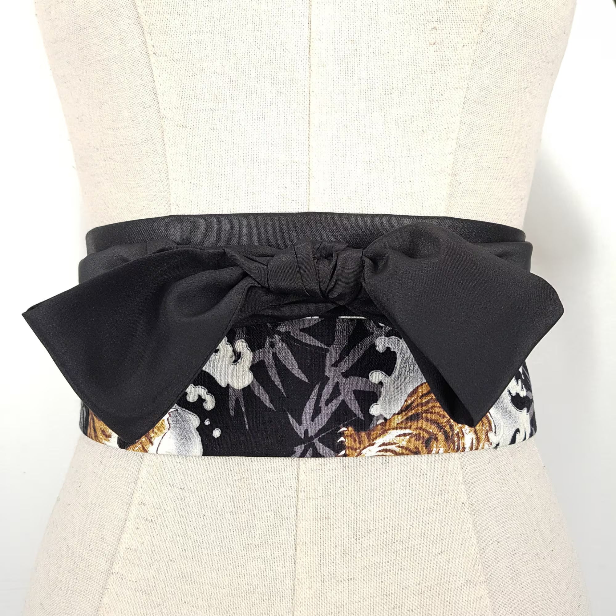 Ceinture réversible Musubi en coton - Tigre et Vague Lot de 3
