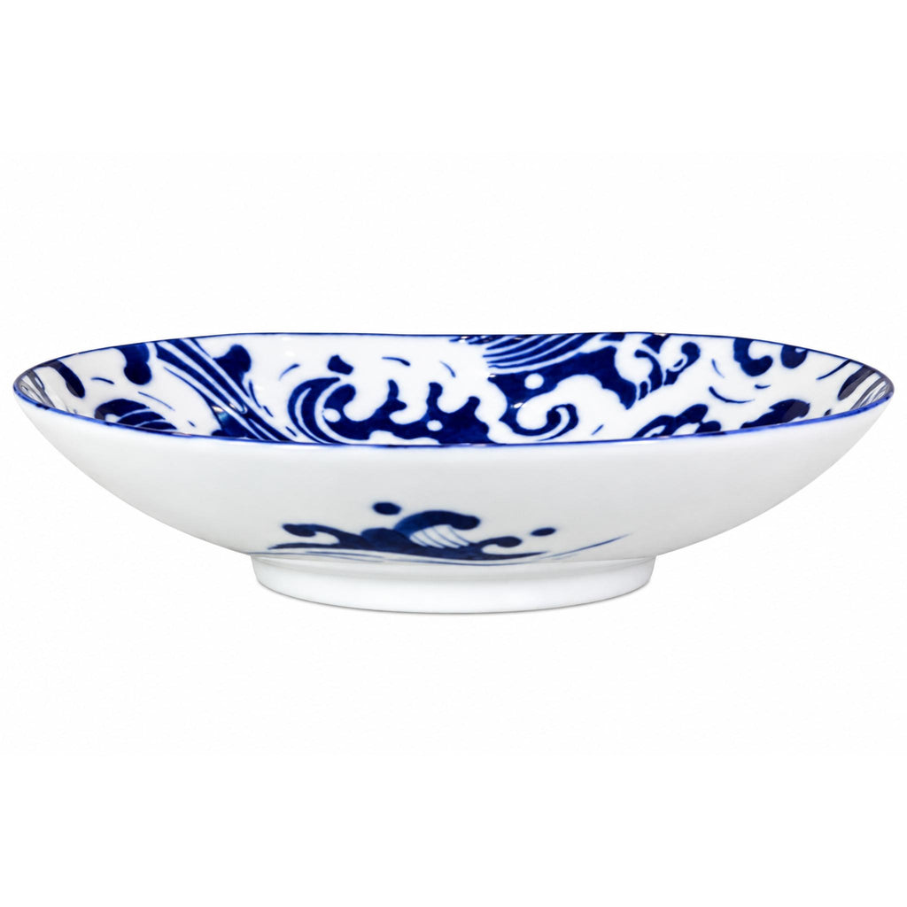 ASSIETTE CREUSE 19,5 × 16 CM – SHIRANAMI – Lot de 3