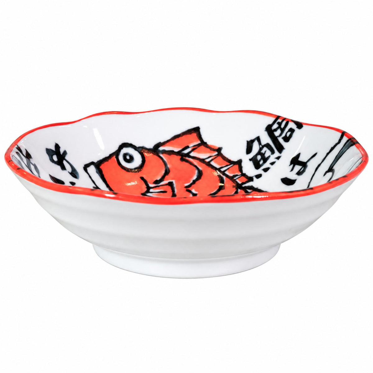 COUPE JAPONAISE PEU PROFONDE – MEDETAI – ROUGE / BLEU- Lot de 3